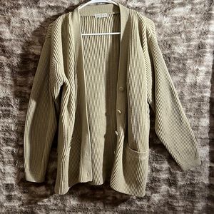 Tan cardigan